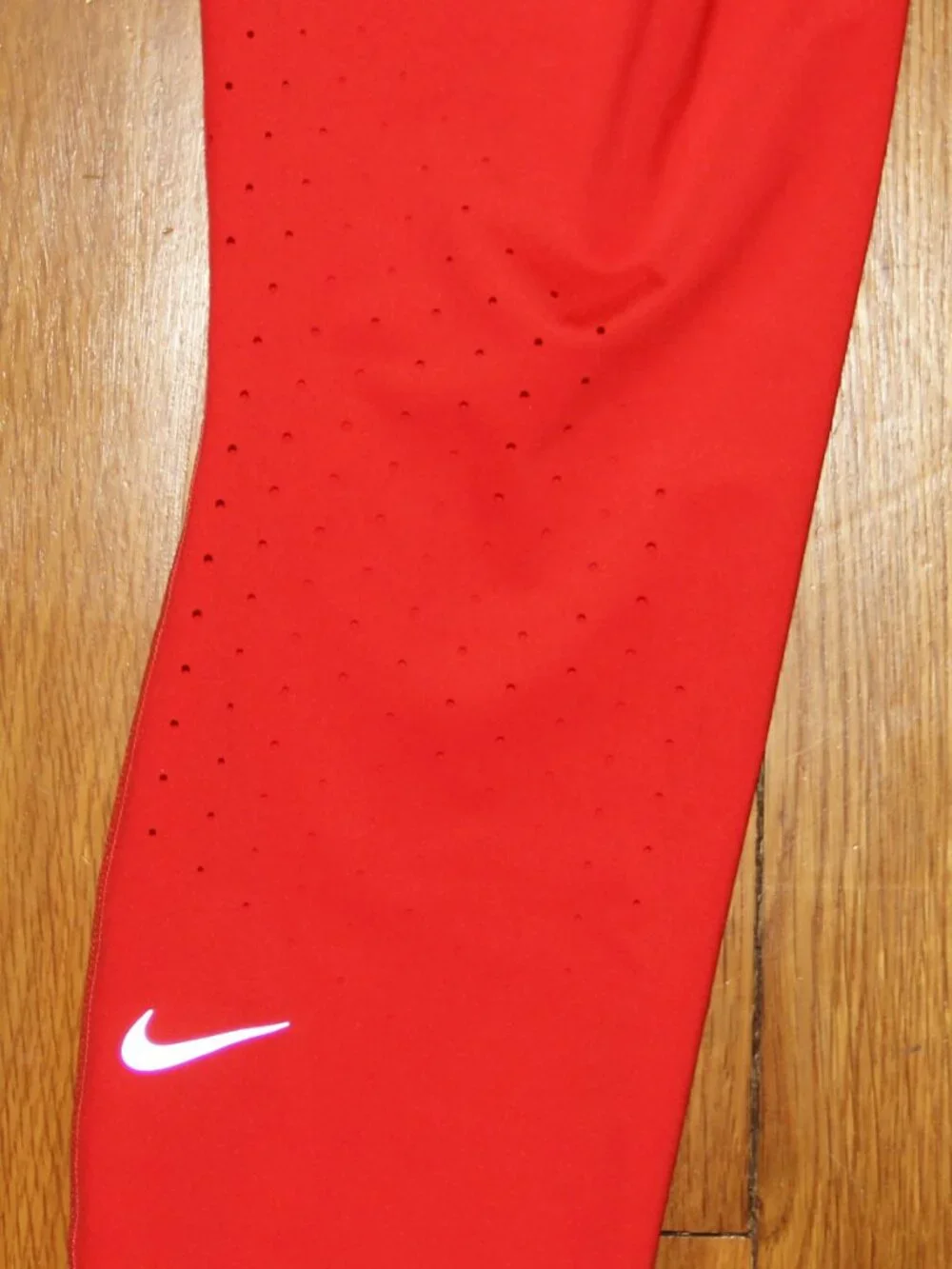Nike Swift High-Waisted 7/8 Running Leggings Womens S M Light Crimson